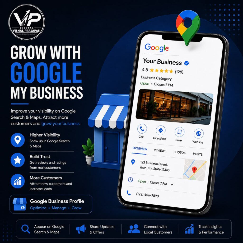 Google Business Profile optimization by digital marketing freelancer